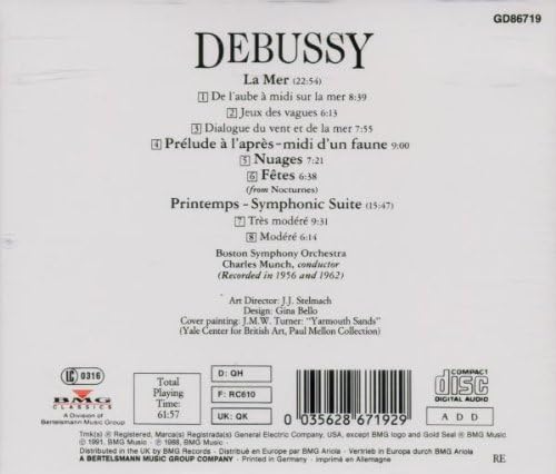 Debussy: La Mer, Prelude a L'apres Midi D'un Faune, etc.