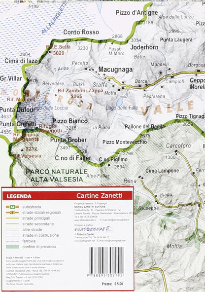 Provincia Verbano-Cusio-Ossola 1:150.000