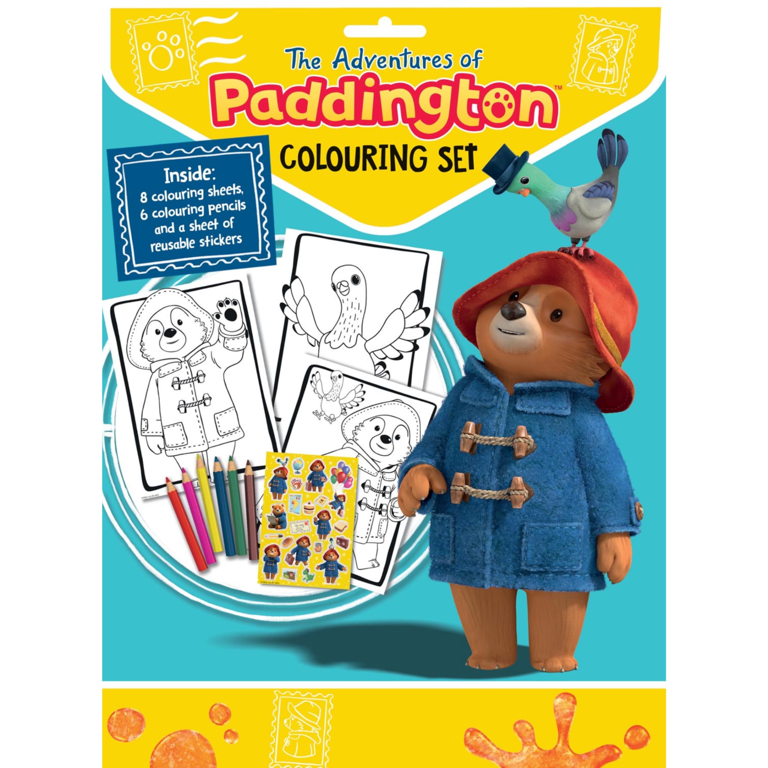 Alligator - Paddington Colouring Set, Colouring Books for Children, Colouring Pencils, Resusable Stickers, Paddington Bear Gifts, Paddington Book, Colouring Books, Kids Colouring Books