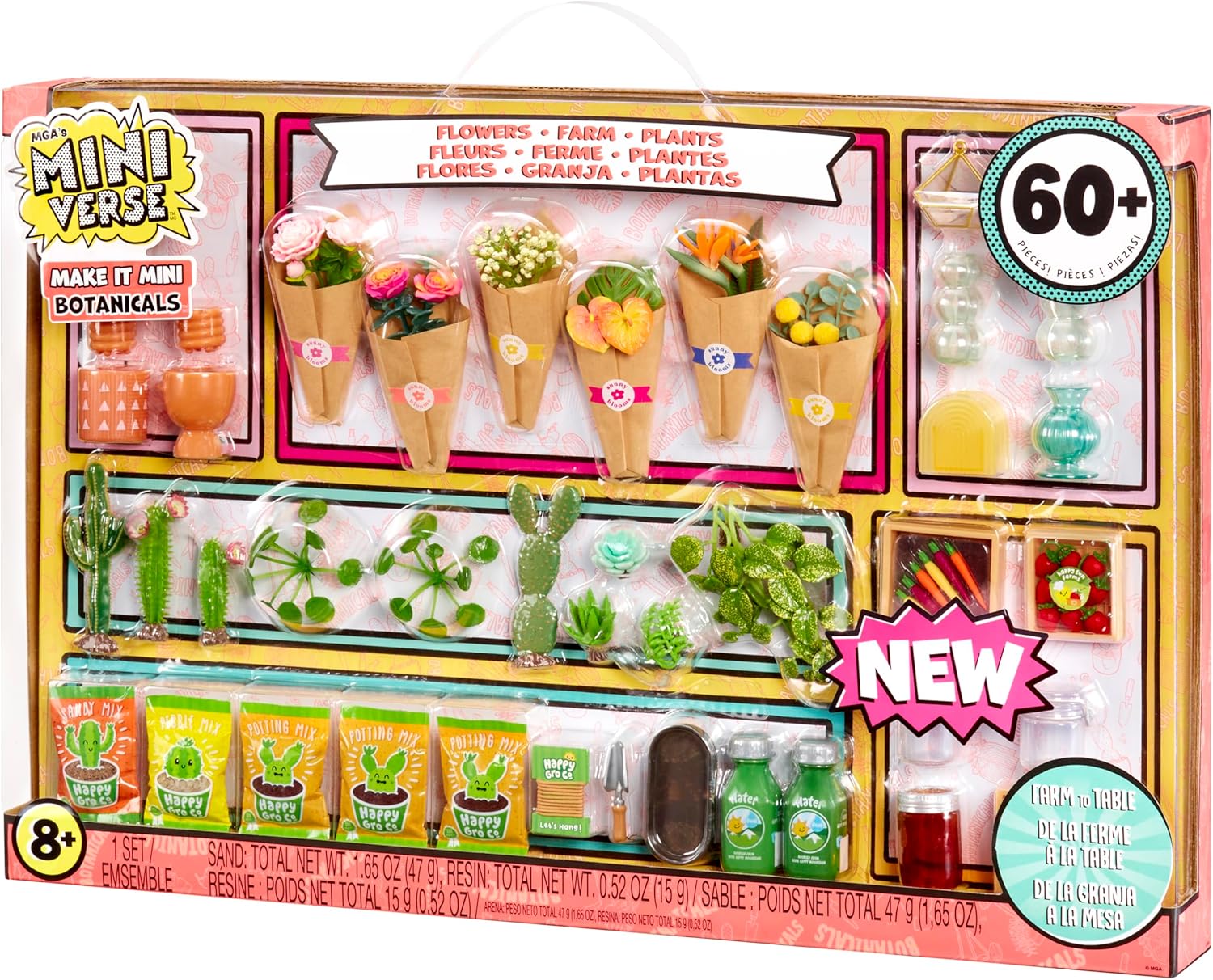 MGA's Miniverse Make It Mini Botanicals - Mini Collectibles, DIY, Crafts, Resin Play, Replica Items, Mini Plants, Bouquets, Garden, For Collectors & Kids Ages 8+, NOT EDIBLE