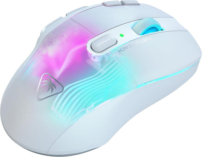 Turtle Beach Kone XP Air – Aanpasbare en ergonomische draadloze gamemuis met RGB-verlichting, optische sensor van 19K DPI, batterijvermogen van 100h, oplaaddock, AIMO RGB-verlichting