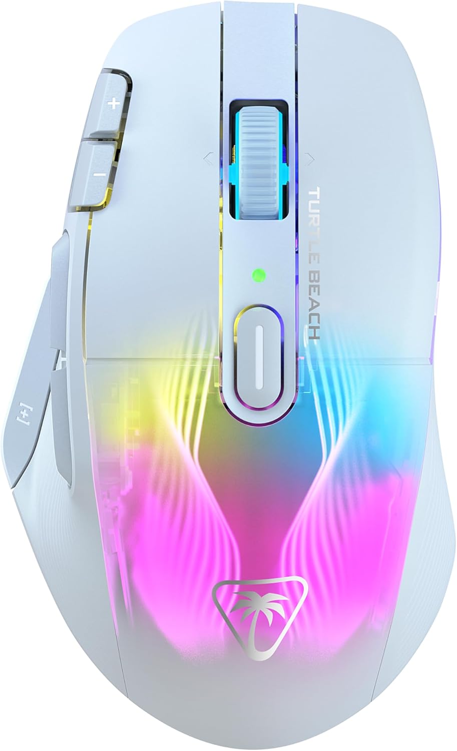 Turtle Beach Kone XP Air – Aanpasbare en ergonomische draadloze gamemuis met RGB-verlichting, optische sensor van 19K DPI, batterijvermogen van 100h, oplaaddock, AIMO RGB-verlichting