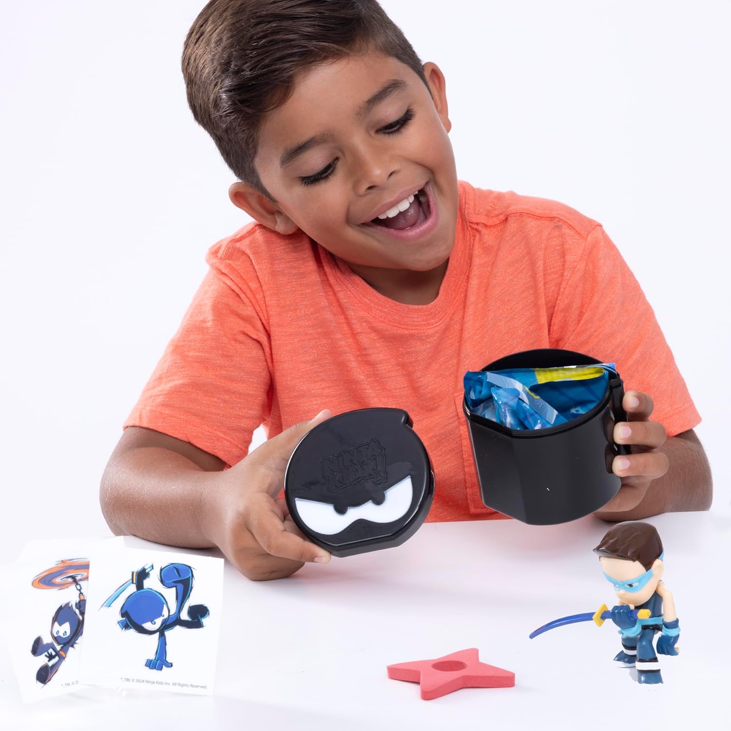 Ninja Kidz 4571 Mini Brand NewMini Mystery Set with 5 Exciting Toys to Discover Inside, Officially Licensed Merch, Multicolour