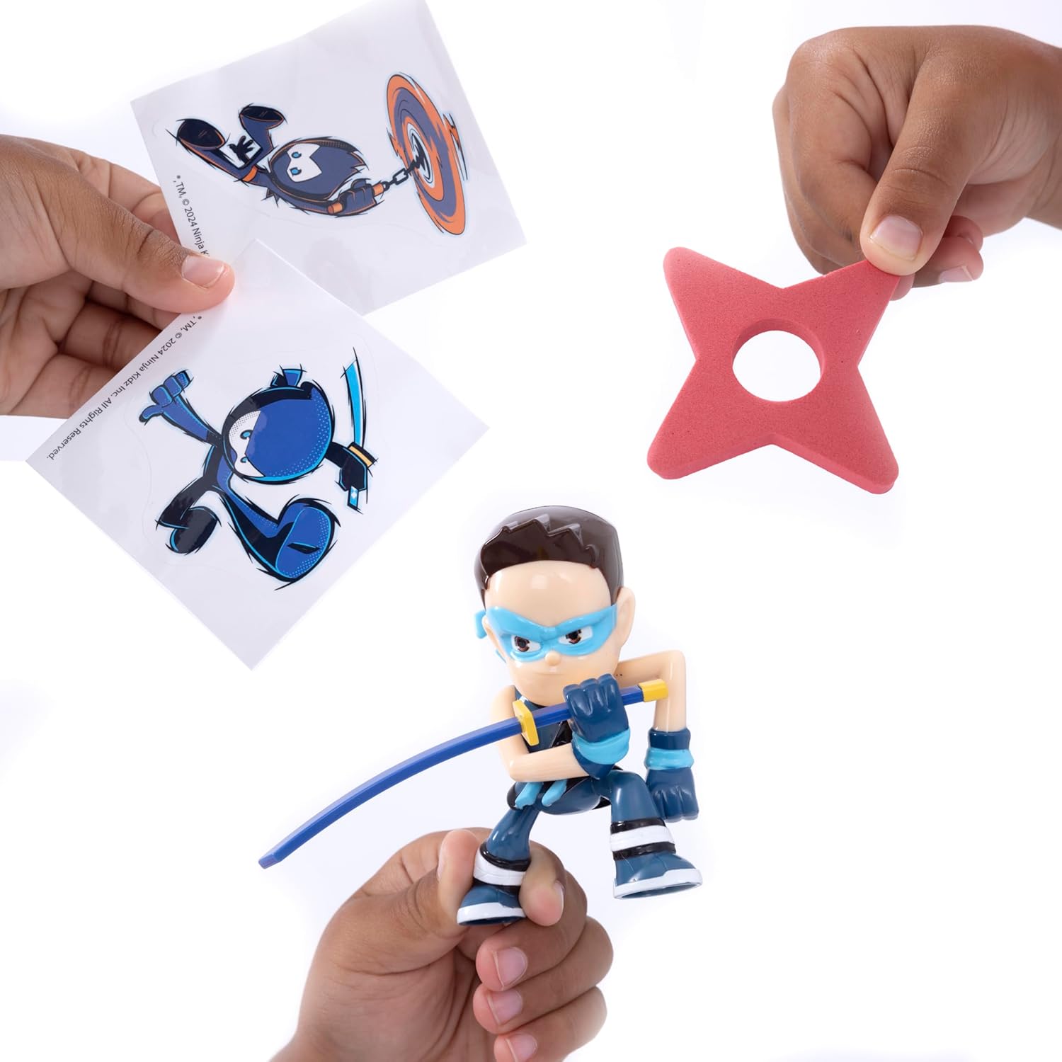 Ninja Kidz 4571 Mini Brand NewMini Mystery Set with 5 Exciting Toys to Discover Inside, Officially Licensed Merch, Multicolour