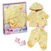 BABY born Deluxe Rain Outfit 836460 - Rain Set with Raincoat, Trousers, and Wellington Boots for Dolls up to 43cm - Suitable for Children from 3 Years Old