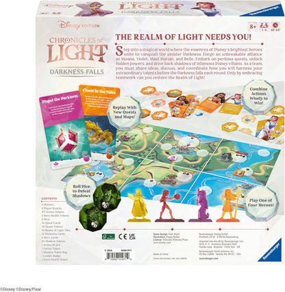 Ravensburger Disney Chronicles of Light - Darkness Falls - Immersive Strategy Board Games for Families, Adults and Kids Age 8 Years Up - 2 to 4 Players - 2024