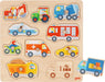 GOKI- Encaje con Dibujos escondidos vehículo No Aplica Juegos de acción y Reflejos, Multicolor, único (57391