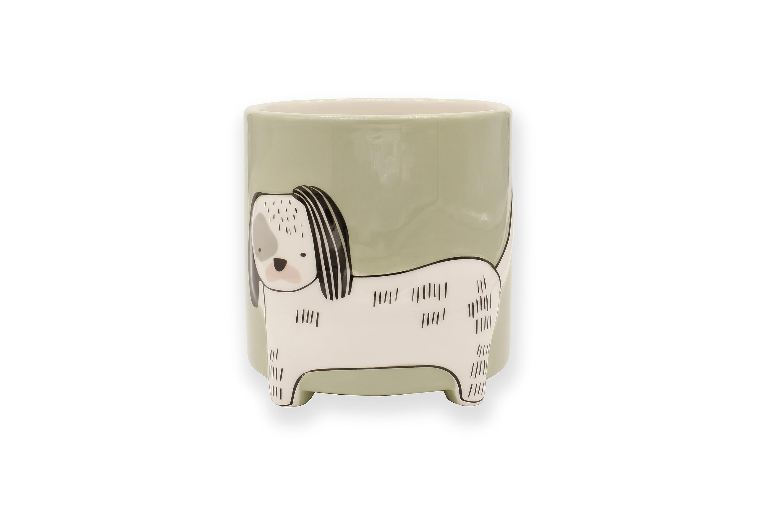 Winkee - Flower Pot Dog - Height: 40 Cm, Diameter: 13 Cm