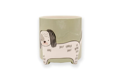 Winkee - Flower Pot Dog - Height: 40 Cm, Diameter: 13 Cm