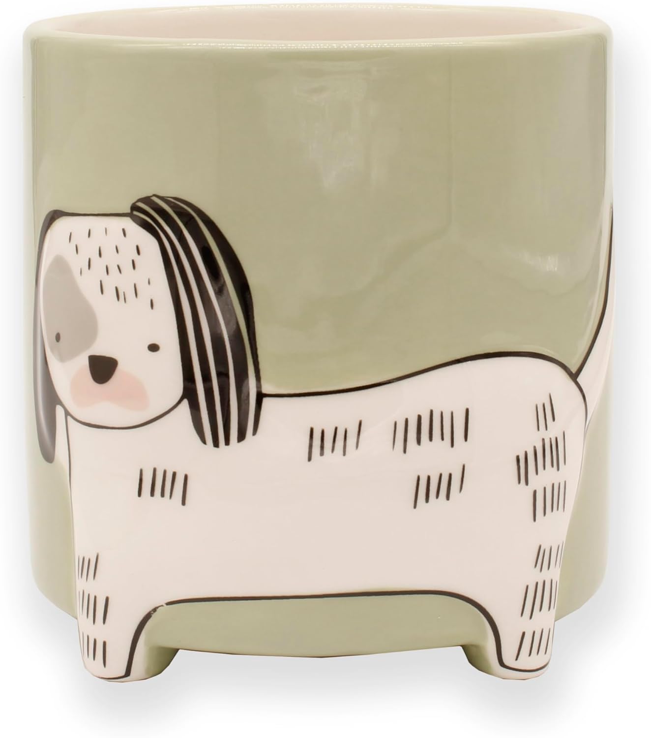 Winkee - Flower Pot Dog - Height: 40 Cm, Diameter: 13 Cm