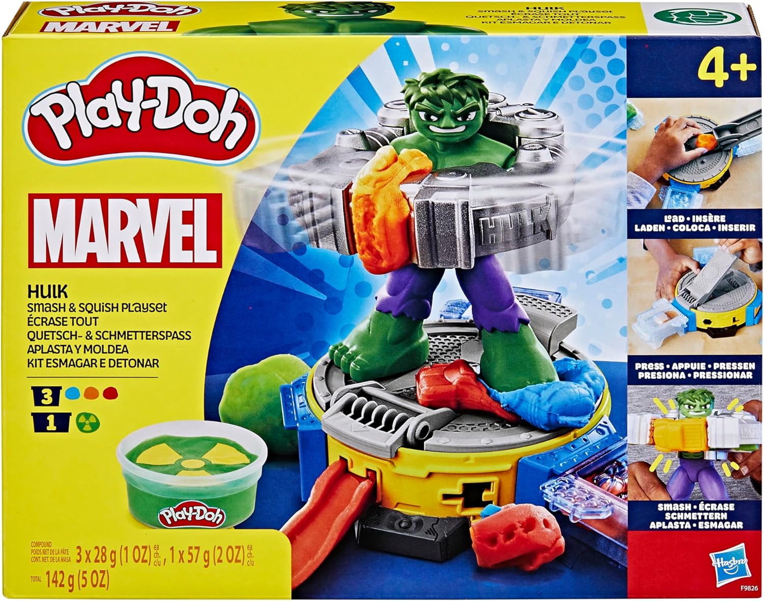 Play-Doh Marvel, Set da Gioco distruggi e schiaccia di Hulk