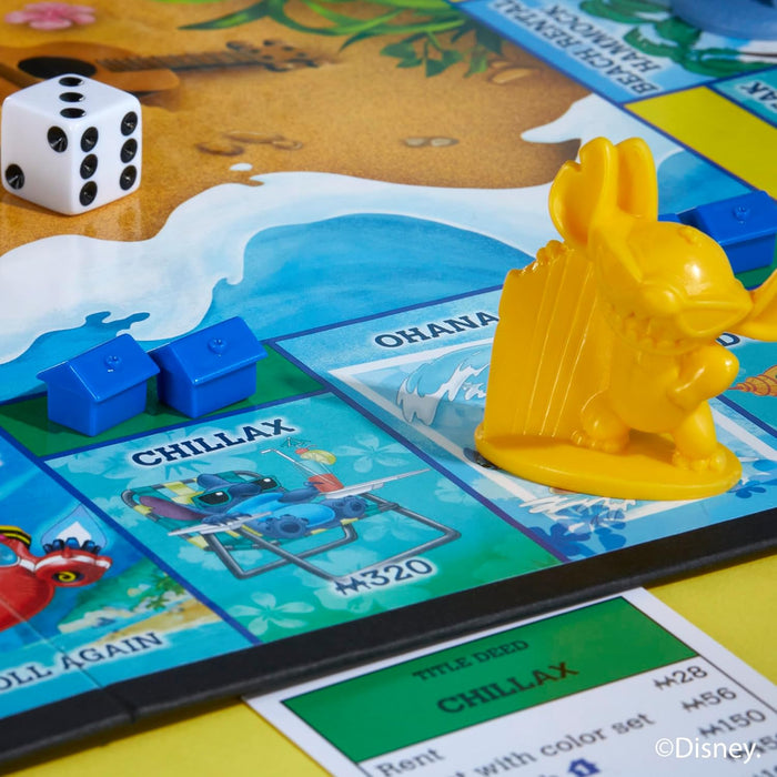 Monopoly Disney Stitch Edition - Juego de mesa (versión en inglés