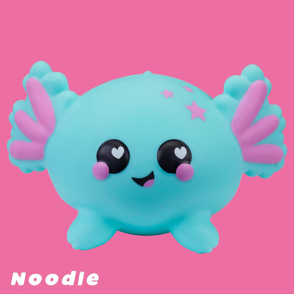 Smooshzees Luvzees, Noodle, Green Axolotl, Collectable Characters, Supersoft, Cuddly and Squishy!