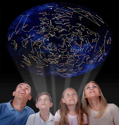Brainstorm Toys Night Sky – Solar System, Constellations, Starlight and Moonlight Projector, Medium