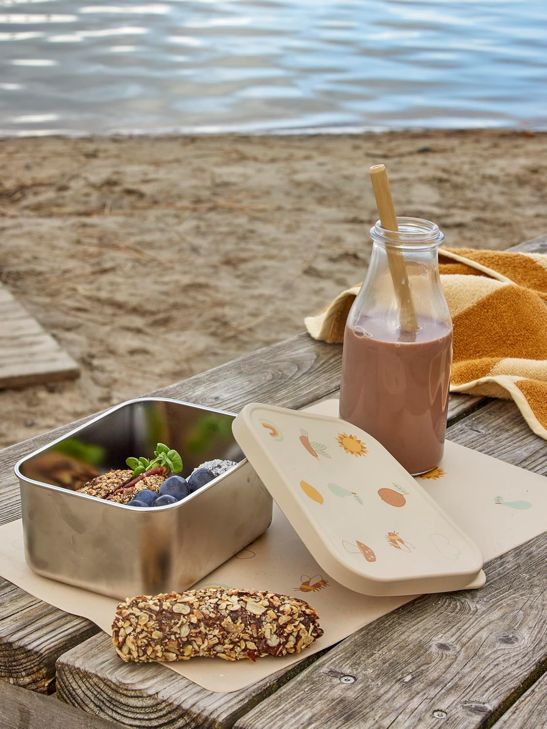 Bloomingville Mini - Agnes Lunch Box - Nature - Stainless Steel