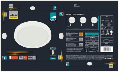 Eglo - Fueva 5 Ceiling - White - 285 Mm