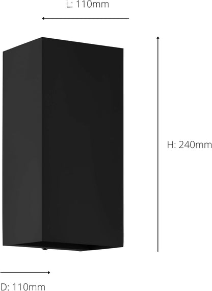 Eglo - Eremitana-Z Outdoor Wall Lamp Black - Rgb + Tw - Zigbee, Bluetooth