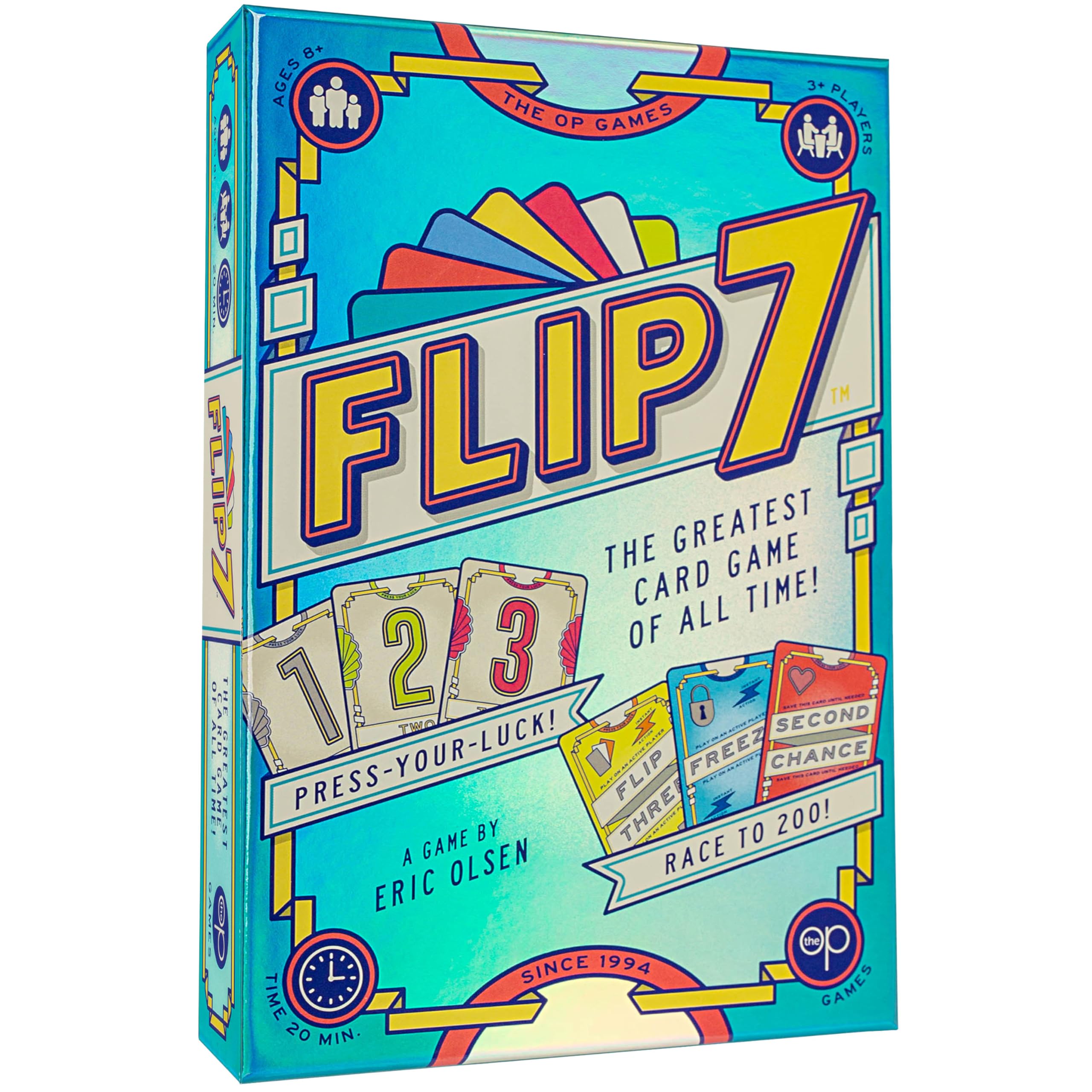 USAopoly | Flip 7 | Party Card Game | Ages 8+ | 3+ Players | 20+ Minutes Playing Time