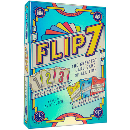 USAopoly | Flip 7 | Party Card Game | Ages 8+ | 3+ Players | 20+ Minutes Playing Time