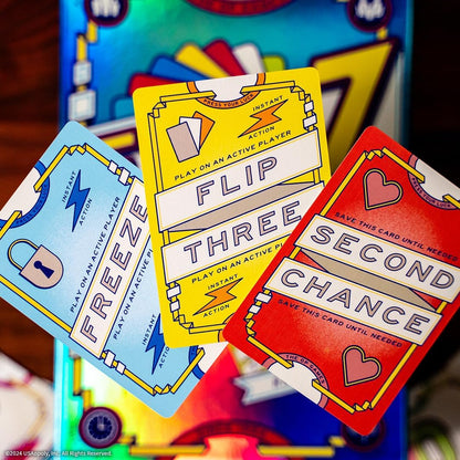 USAopoly | Flip 7 | Party Card Game | Ages 8+ | 3+ Players | 20+ Minutes Playing Time