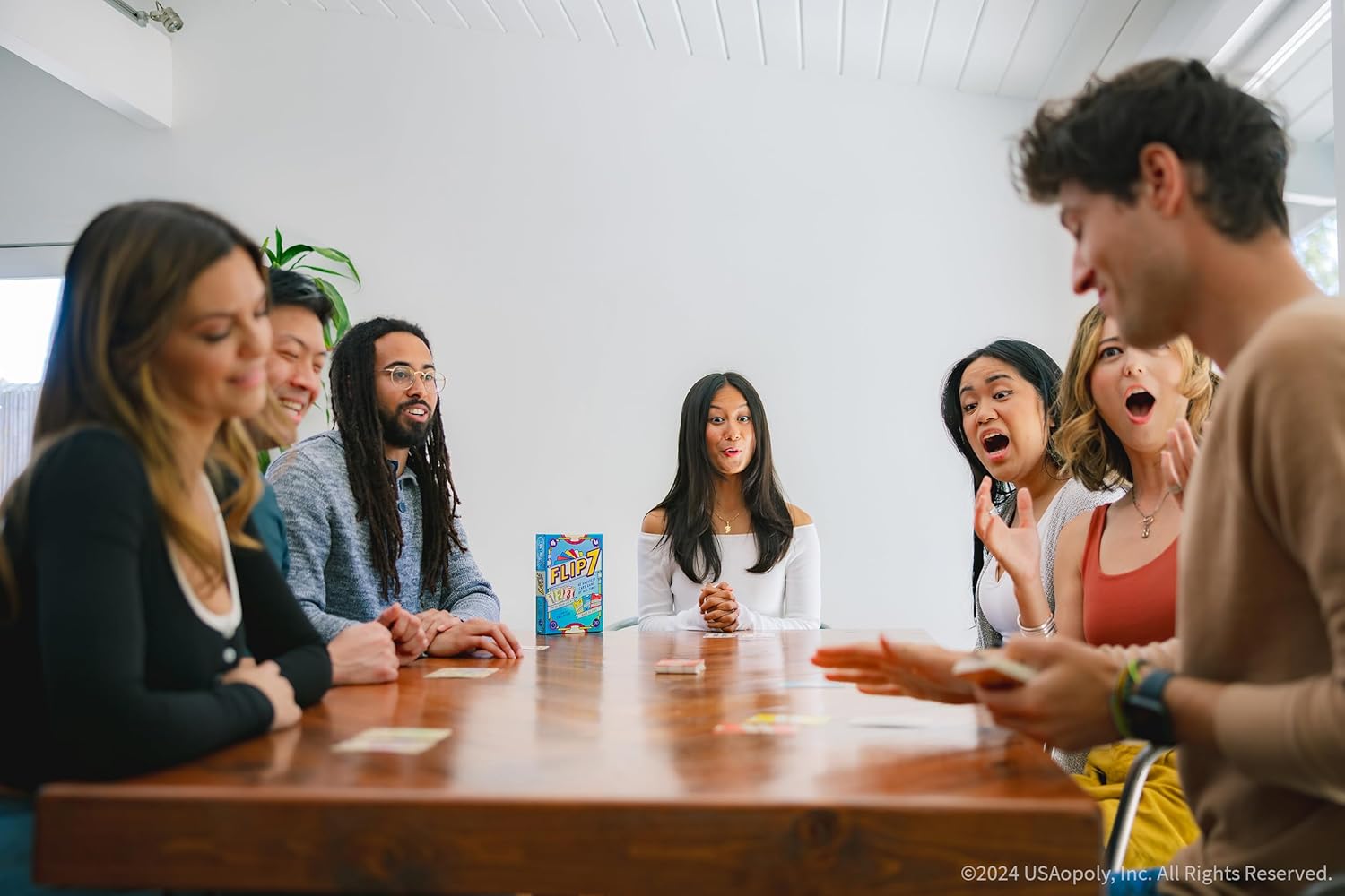USAopoly | Flip 7 | Party Card Game | Ages 8+ | 3+ Players | 20+ Minutes Playing Time