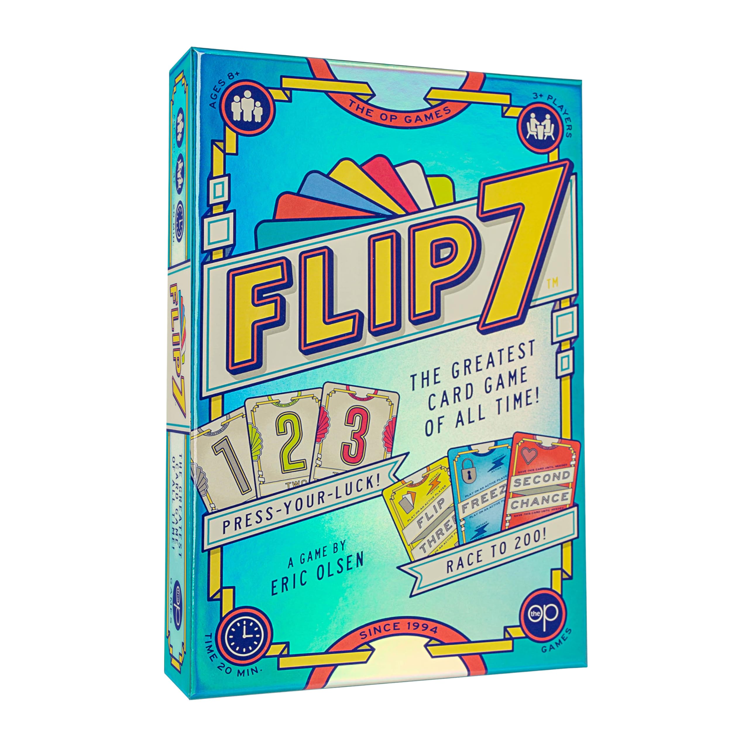 USAopoly | Flip 7 | Party Card Game | Ages 8+ | 3+ Players | 20+ Minutes Playing Time