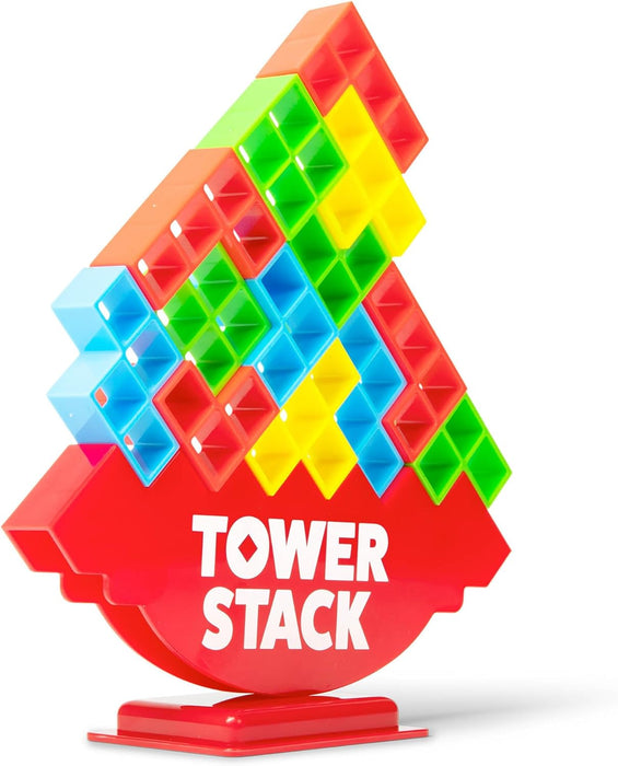What Do You Meme? Tower Stack - Head to Head Stacking Challenge, Balancing Games for Kids and Adults 8+, Family Fun Games by Relatable & Games4two, For 1-4 Players