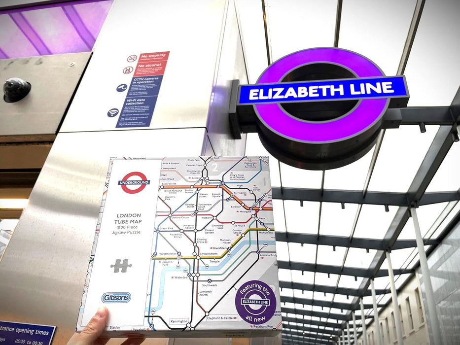 Gibsons TFL London Underground Map Jigsaw Puzzle (1000 Pieces