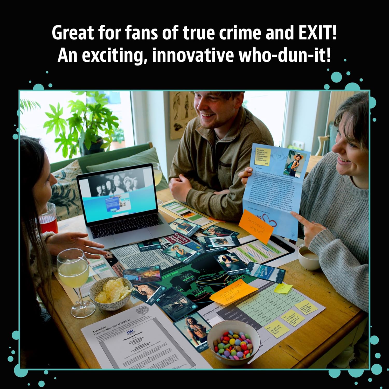 Thames & Kosmos Masters of Crime: Rapture | Murder Mystery Game | Pop Star | Who-Dun-It | Co-op Game | 1+ Players | Ages 16+