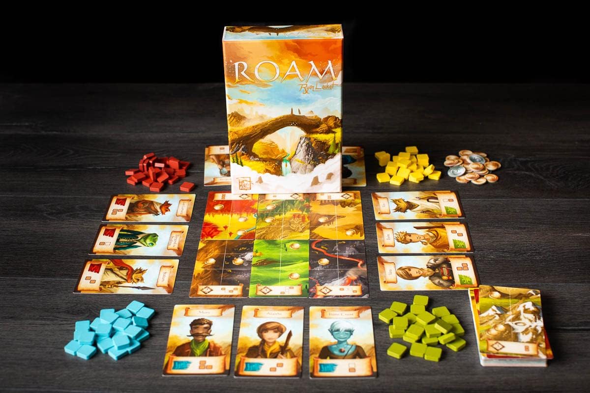 Red Raven Games, Roam - Strategy Roleplaying Game - for 2 to 4 Players, Ages 14+