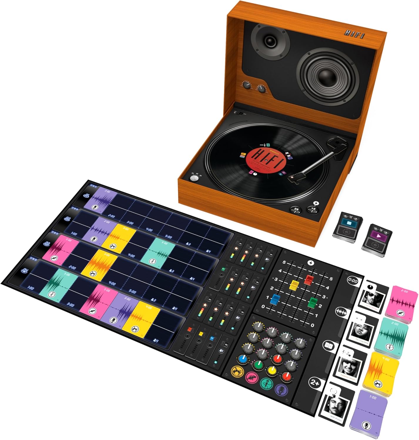 HiFi by Smirk & Dagger – Innovative Board Game with Rotating Action Selector – Mix Tracks and Complete Objectives – Visually Stunning Puzzle Game – Ages 14+, 2 to 4 Players & 45 to 70 Min Playtime