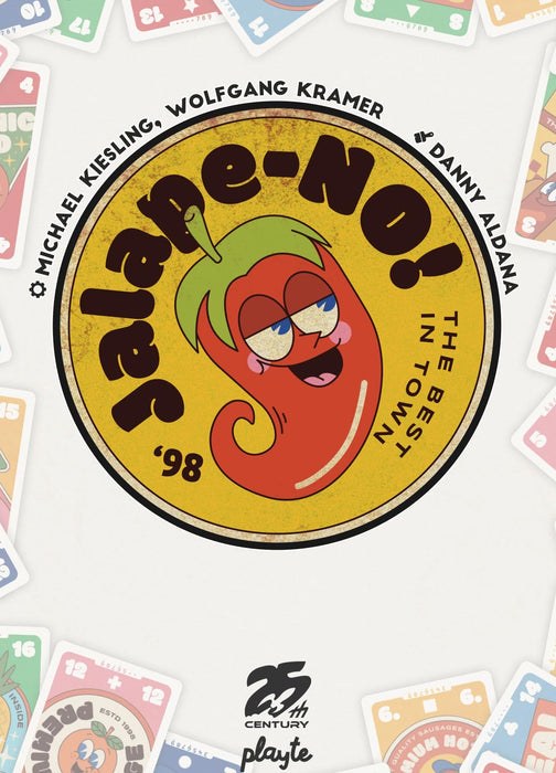 Jalape-NO!, classic trick taking card game for 3 to 9 players. Don’t eat the jalapeno! - 25th Century Games