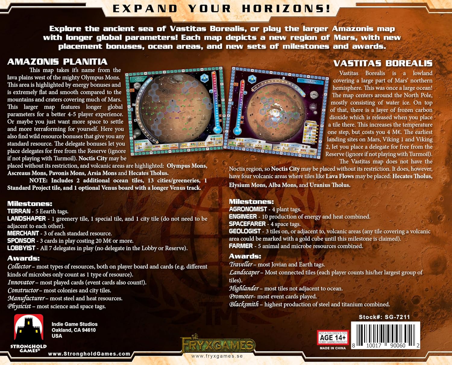 Terraforming Mars: Amazonis & Vastitas Expansion