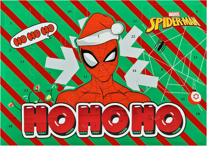 SPAN8027 - Calendario dell'Avvento per bambini, motivo: Spiderman, multicolore