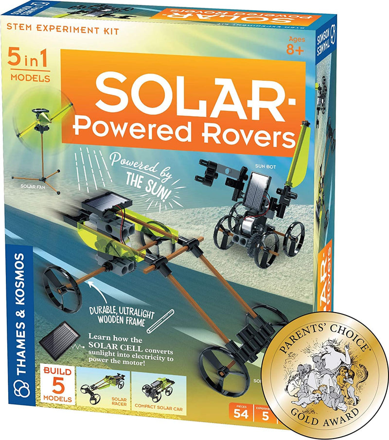 Thames & Kosmos Solar-Powered Rovers, Kids Science Kit, Learning Resources About Solar Power, STEM Toys for Science Experiments, Age 8+