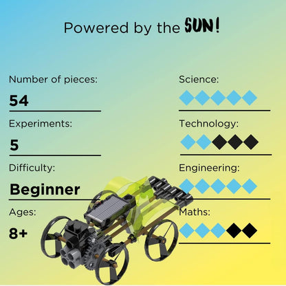 Thames & Kosmos Solar-Powered Rovers, Kids Science Kit, Learning Resources About Solar Power, STEM Toys for Science Experiments, Age 8+