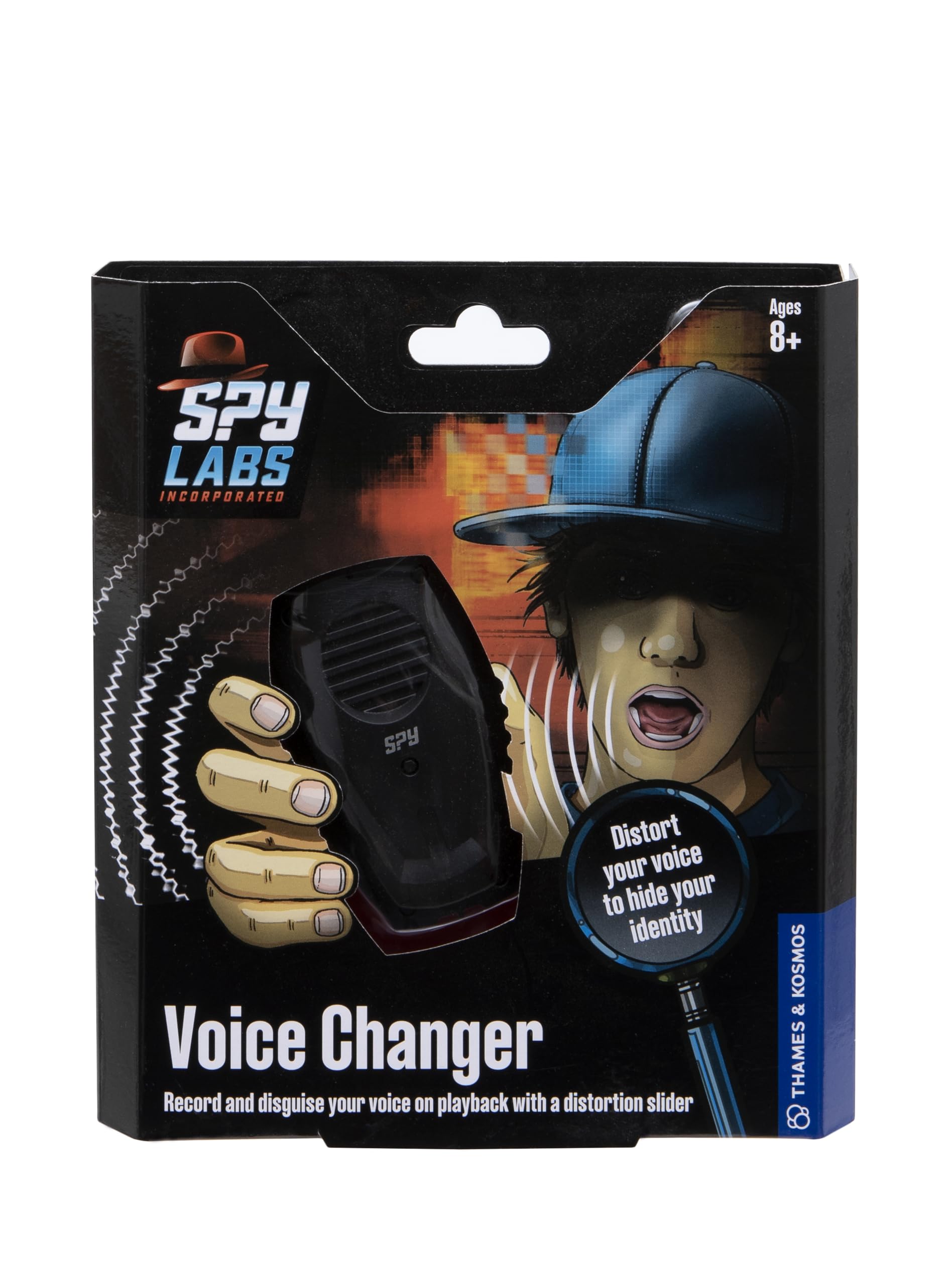 Thames & Kosmos Spy Labs Voice Changer, Detective Toy for Disguising Your Voice, Records Up to 12 Seconds, Spy Toys, Age 8+