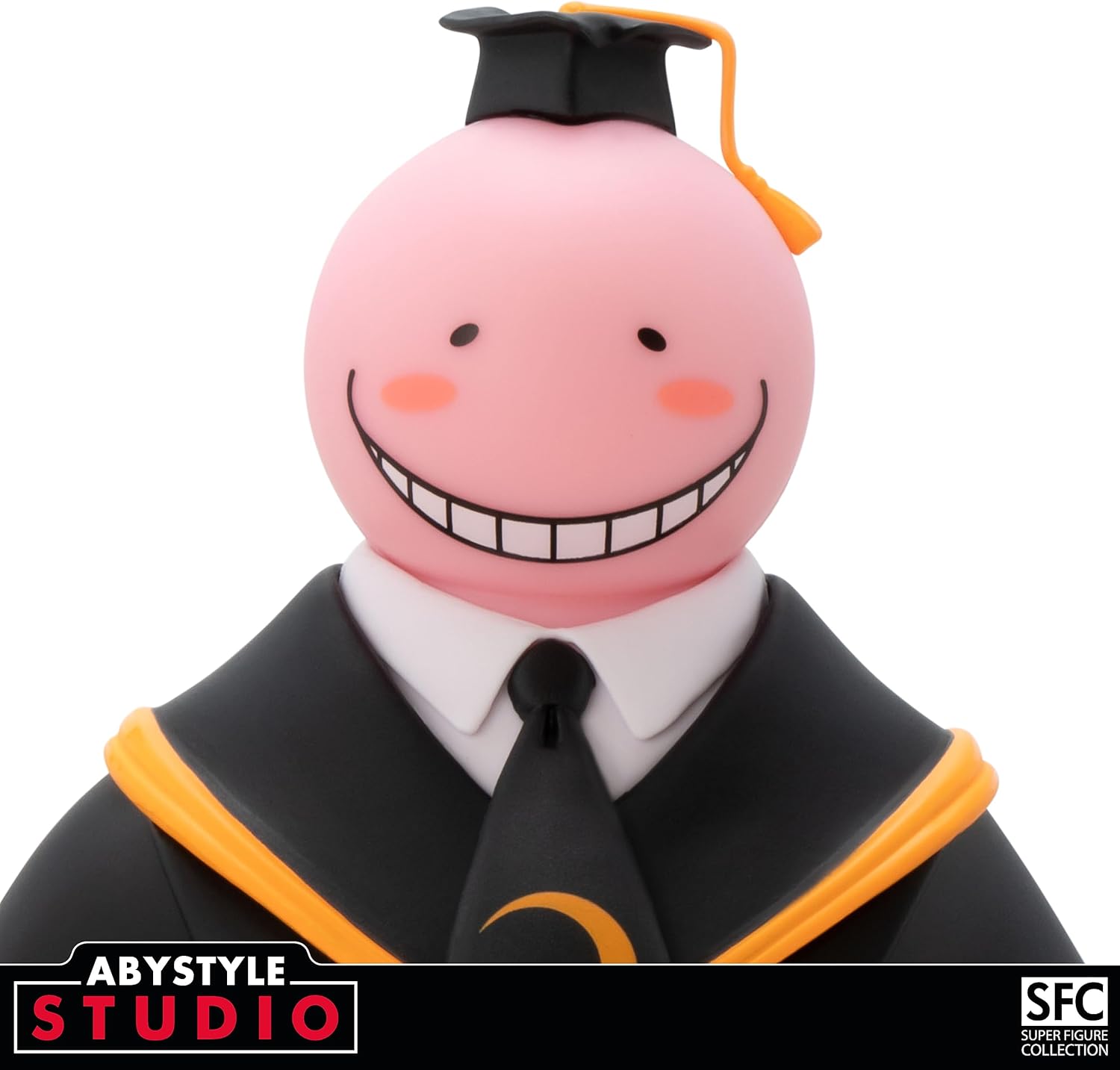ABYSTYLE Studio Assassination Classroom Pink Koro Sensei SFC Collectible PVC Figure 7.8" Tall Statue Anime Manga Figurine Home Room Office Décor Gift