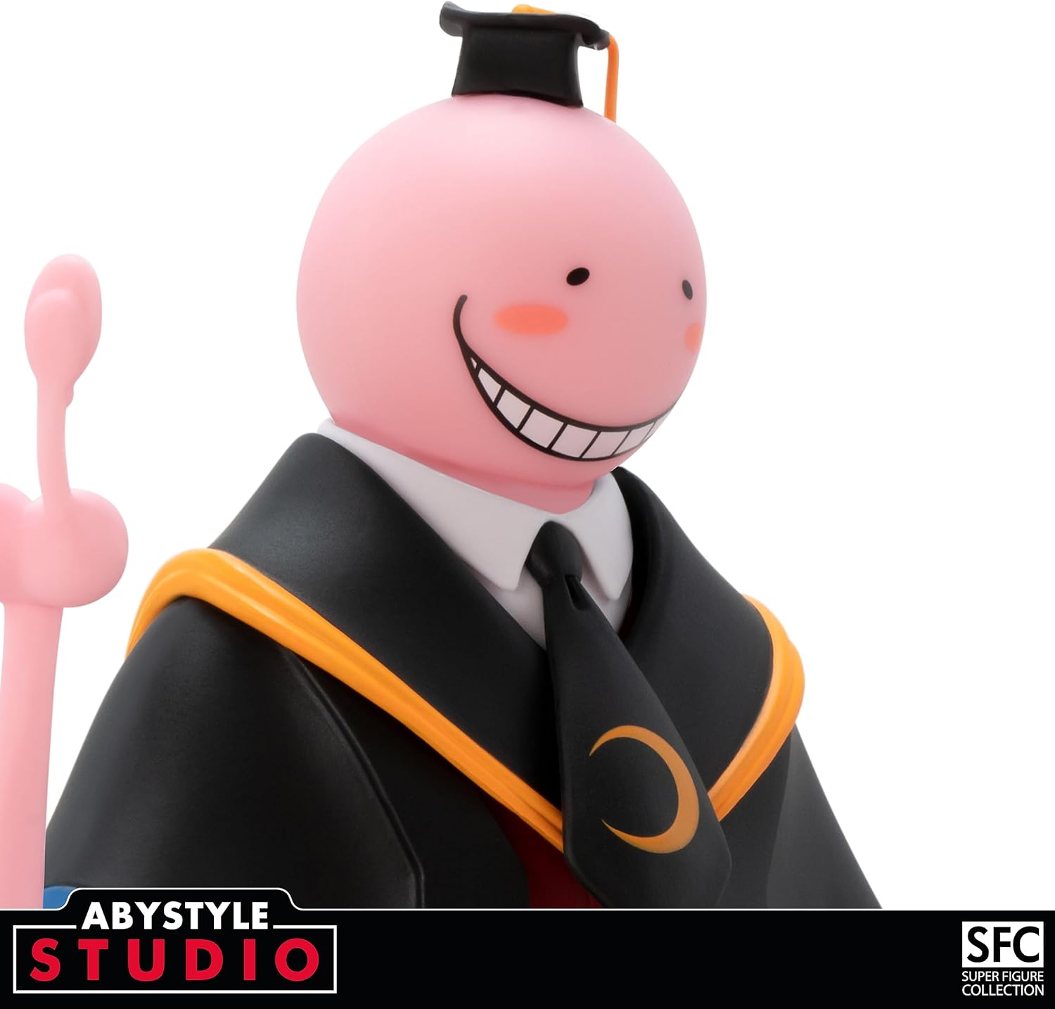 ABYSTYLE Studio Assassination Classroom Pink Koro Sensei SFC Collectible PVC Figure 7.8" Tall Statue Anime Manga Figurine Home Room Office Décor Gift