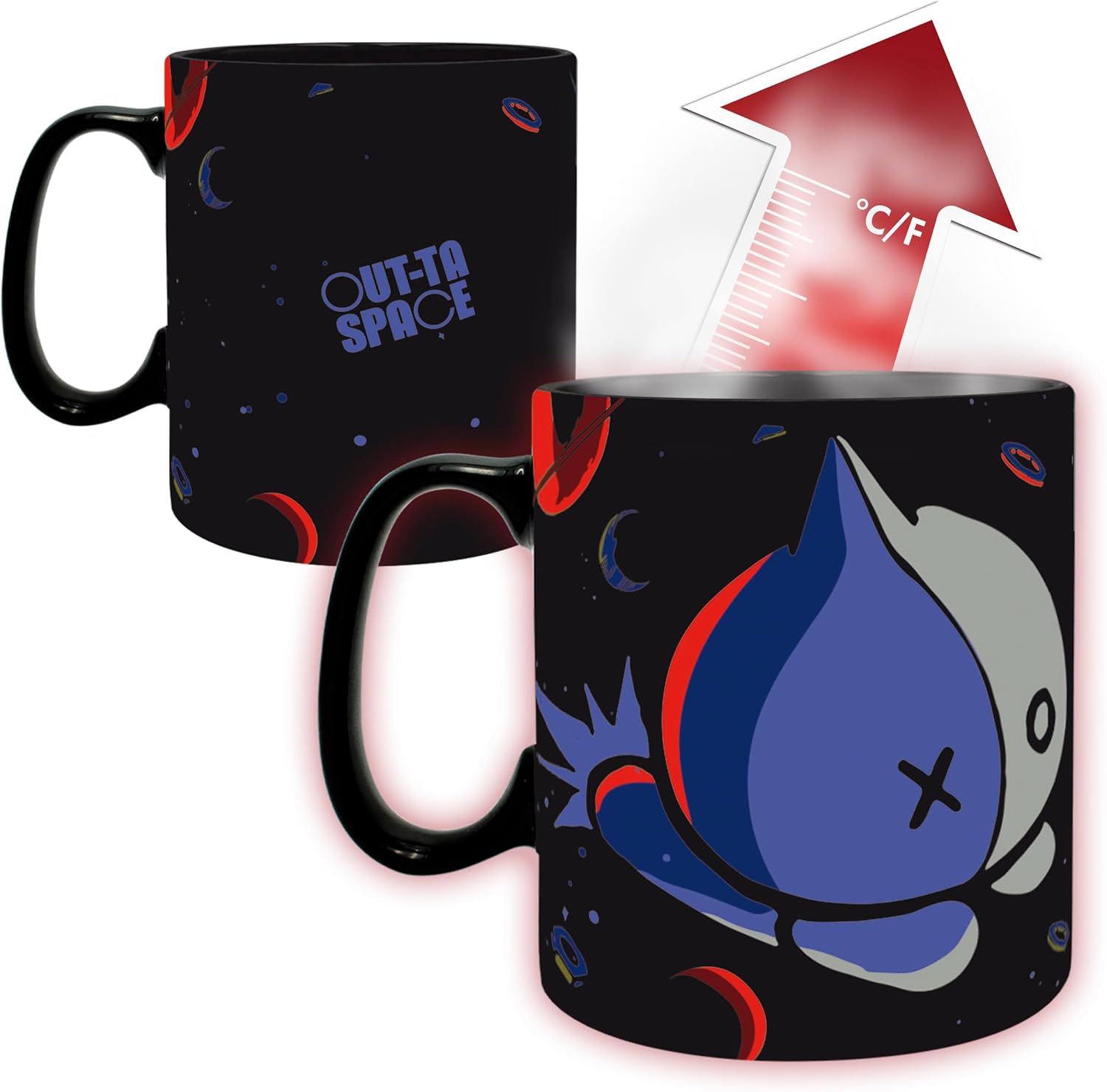 GB eye BT21 Space 460ml Heat Change Mug