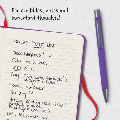 IF Bookaroo Pen, soft touch, colour coated pen with black ink - PURPLE