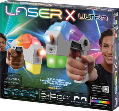 Laser X Revolution Ultra Micro 2-Pack Modern Birthday Laser Tag Set