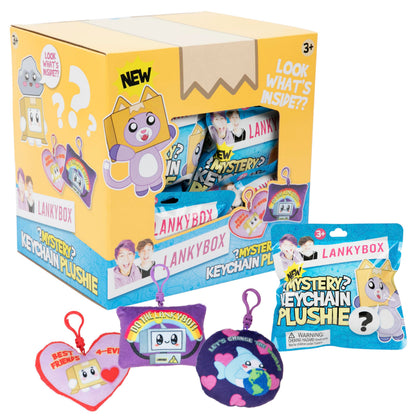 LankyBox Mystery Plush, verzamelbare clipons, officieel gelicenseerde LankyBox Merch-hoesje van 18 stuks