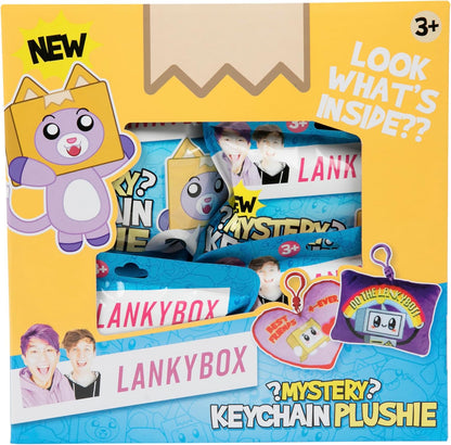 LankyBox Mystery Plush, verzamelbare clipons, officieel gelicenseerde LankyBox Merch-hoesje van 18 stuks