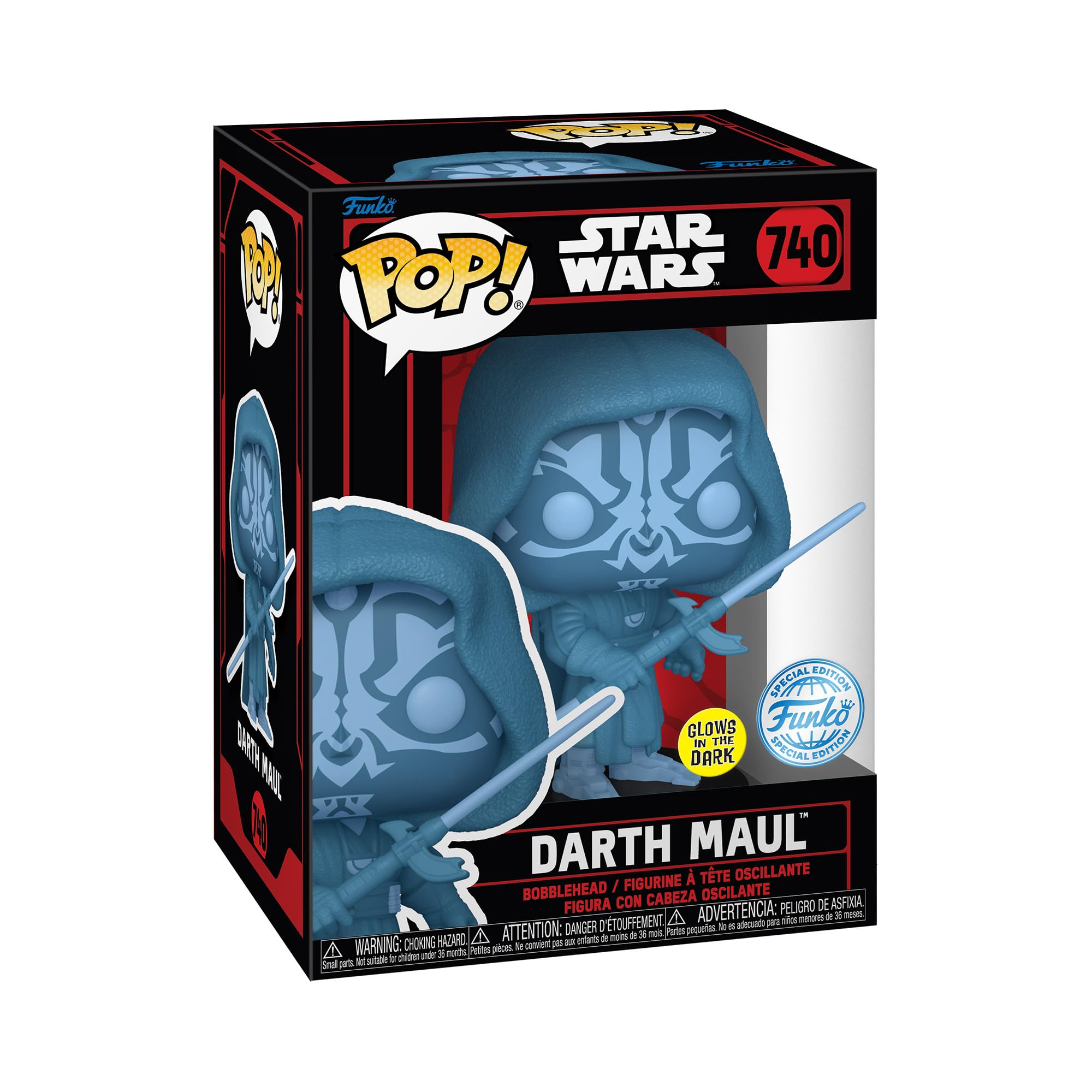 Funko POP! Star Wars Hologram Darth Maul (Glow) Specialty Series Figure (#740