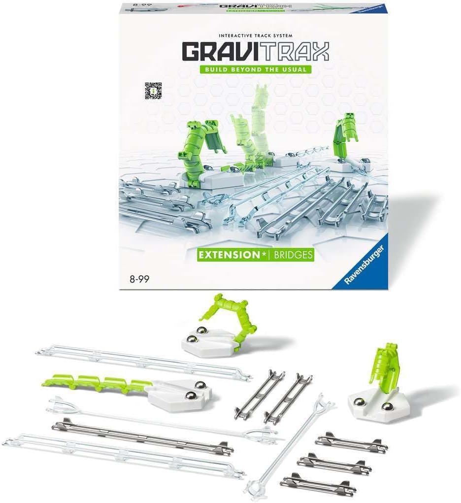 Ravensburger GraviTrax Bridges Expansion Pack Add On Extension Accessory - Marble Run and Construction Toy For Kids Age 8 Years and Up - STEM