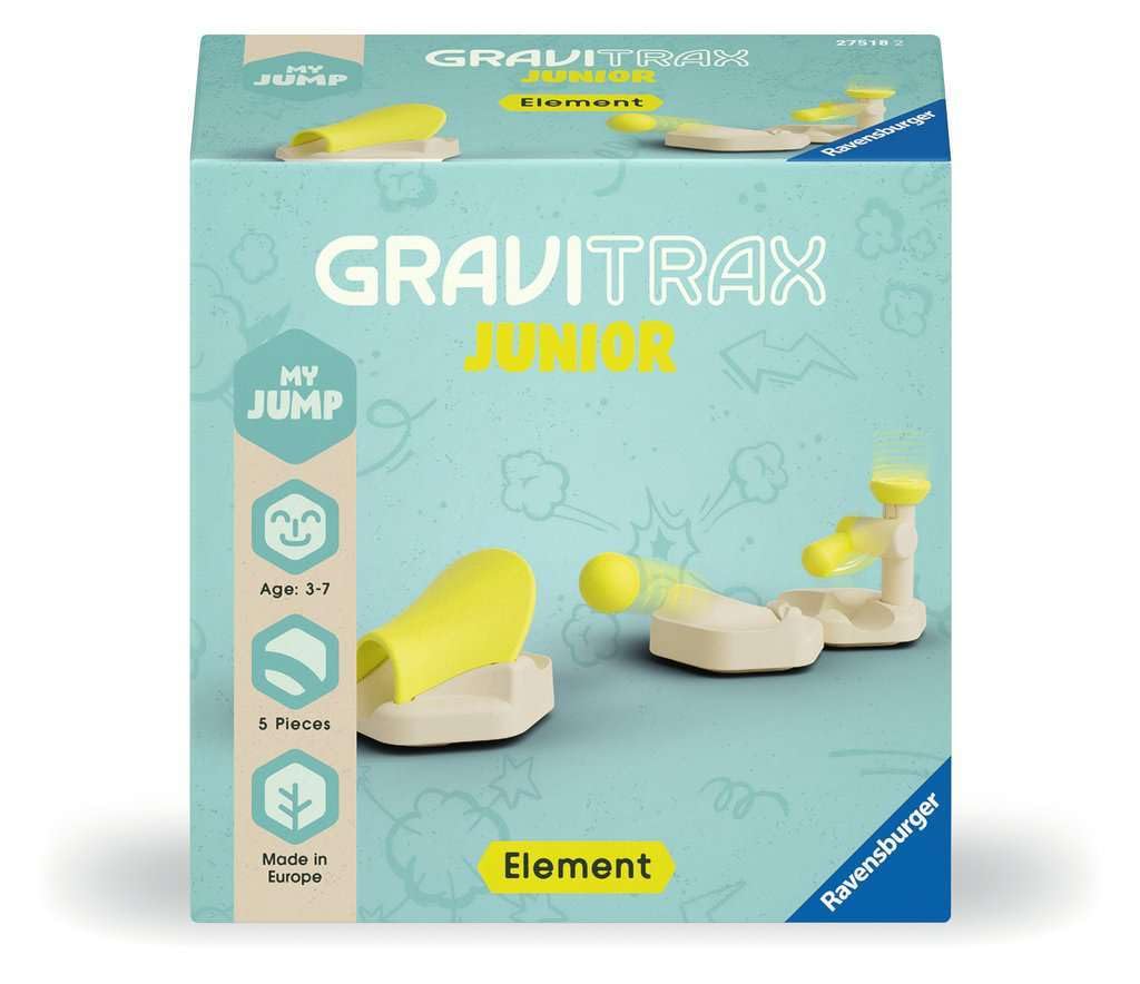 Ravensburger 23749 GraviTrax Junior Element Jump, Murmelbahn für Kinder ab 3 Jahren, Kugel schanzt über Bahn