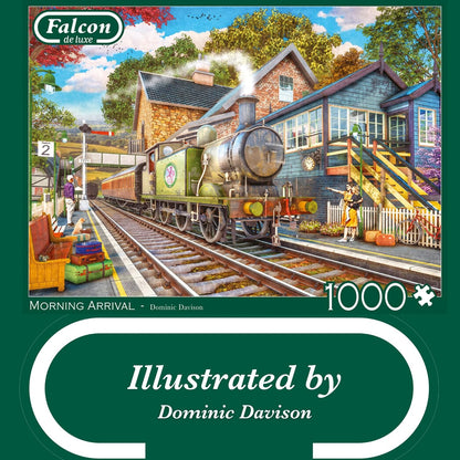 Jumbo 1110500248 Morning Arrival-1000 stukjes Puzzel Puzzle, blau/lila