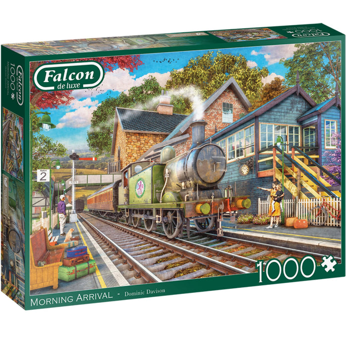 Jumbo 1110500248 Morning Arrival-1000 stukjes Puzzel Puzzle, blau/lila
