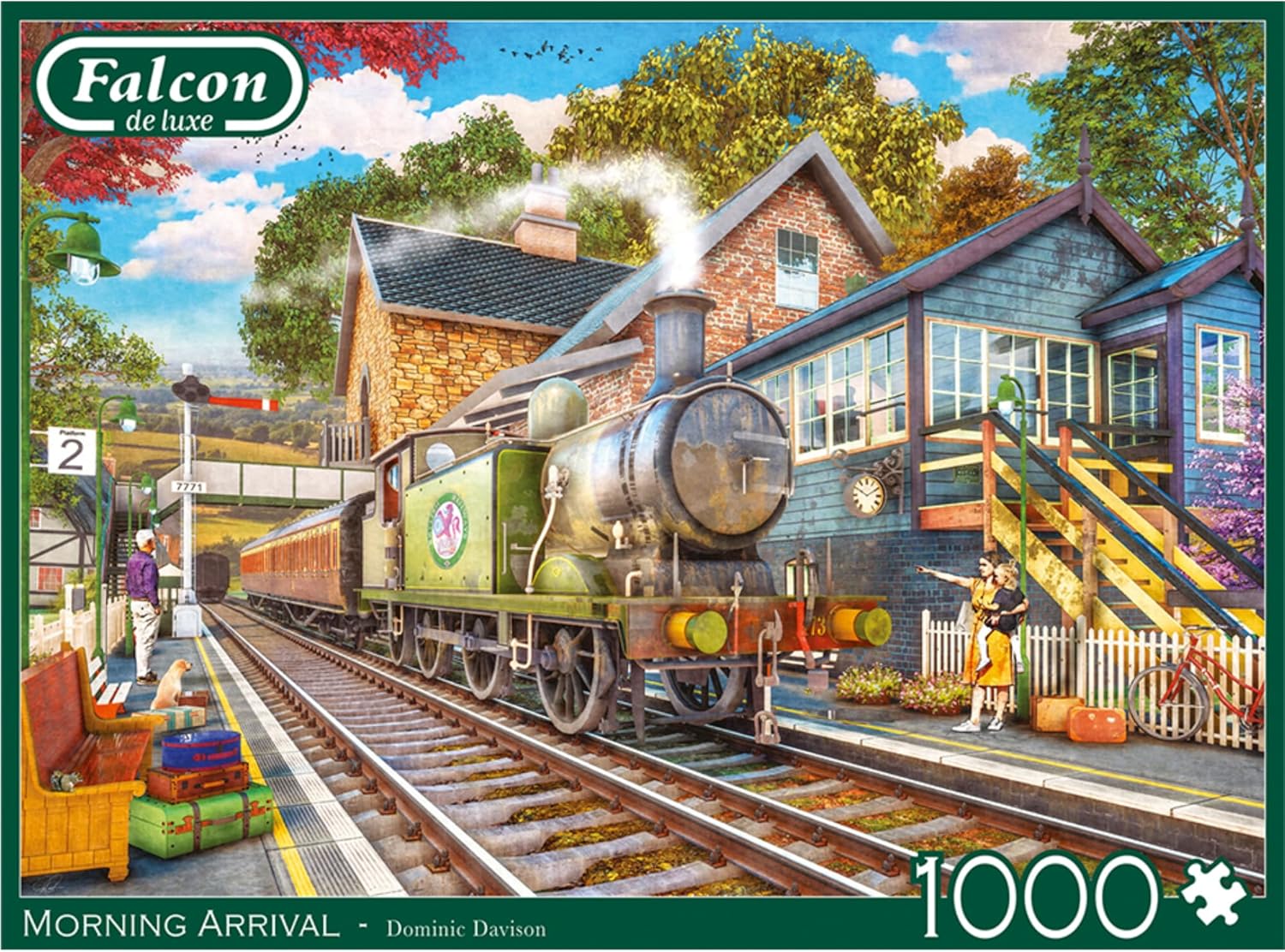 Jumbo 1110500248 Morning Arrival-1000 stukjes Puzzel Puzzle, blau/lila